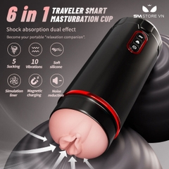 SMT5159 - Cốc thủ dâm tự động hình âm đạo giả có 10 chế độ rung hút