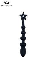 SMT5167 - Anal beads silicon với chuỗi hạt tăng dần đầu gắn ngôi sao