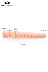 SMT5169 - Anal beads silicon siêu dày với chuỗi hạt liền dài 35cm