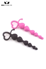 SMT5176 - Đồ chơi hậu môn anal beads với chuỗi hình trái tim dài 18cm