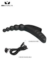 SMT5178 - Ngón tay rung mix anal beads có lỗ thoáng khí dài 122mm