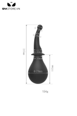 SMT5204 - Dụng cụ thụt rửa hậu môn silicon hình quả lê với đầu vòi 9mm