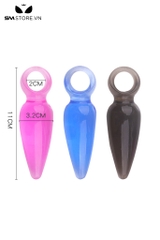SMT5216 - Plug bdsm thiết kế đầu nhọn thon gọn đế tay cầm vòng tròn