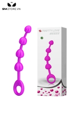SMT5220 - Anal beads Pretty Love với chuỗi nụ hoa dài 195mm bằng silicon