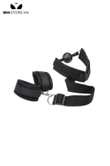 SMT633 - Ball gag thiết kế nối liền còng tay giúp cố định tư thế
