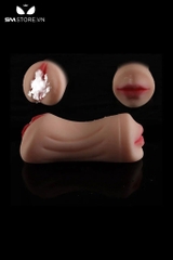 SMT983 - Âm đạo giả cho nam và miệng 2 đầu silicon dài 21cm