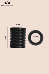SMT2611 - Vòng đeo gốc dương vật silicon nhiều tầng dài 47mm