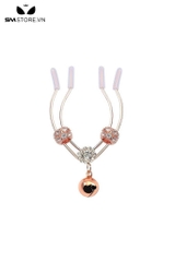 SMT2615 - Kẹp âm vật mix kèm chuông có nấc điều chỉnh dài 6.5cm