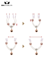 SMT2615 - Kẹp âm vật mix kèm chuông có nấc điều chỉnh dài 6.5cm