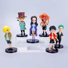 Mô hình OnePiece Bộ 6 chibi các nhân vật One Pice - Cao 7-8cm - nặng 200gram- Figure OnePiece