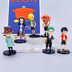 Mô hình OnePiece Bộ 6 chibi các nhân vật One Pice - Cao 7-8cm - nặng 200gram- Figure OnePiece