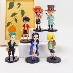 Mô hình OnePiece Bộ 6 chibi các nhân vật One Pice - Cao 7-8cm - nặng 200gram- Figure OnePiece