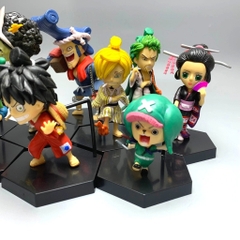 Mô hình OnePiece Bộ 9 nhân vật One Piece chibi - Cao 7-14cm - nặng 500Gram - Figure OnePiece