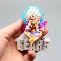 Mô Hình OnePiece Luffy Gear 5 - Cao 8cm - rộng 6cm - nặng 100Gram - Phụ Kiện : 1 sét + 1 đế , Figure OnePiece