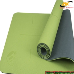 Thảm tập yoga Pro-Care định tuyến TPE 2 lớp 6mm - Xanh cỏ