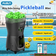 Máy Phát Bóng Pickleball PUSUN PP-Mini Pro - Siêu nhẹ 8kg Di Động Điều Khiển Kép Sức Chứa 45 Bóng