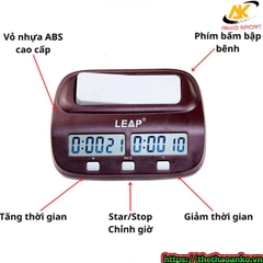 Đồng hồ cờ vua, đồng hồ bấm giờ cờ vua có tính năng delay, bonus chính hãng Leap PQ9907S