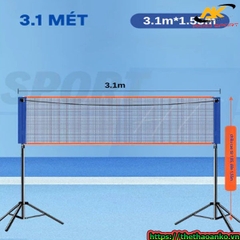 Khung Lưới Cầu Lông/Tennis 2 In 1 – Di Động, Tiện Lợi Cho Trong Nhà Và Ngoài Trời