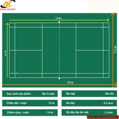 Thảm sân cầu lông Enlio A-29145