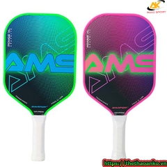 Vợt Pickleball AMA SPORT Power XL, Bề Mặt Sợi Carbon Độ Nhám Cao, Dành Cho Người Mới & Chơi Chuyên Nghiệp