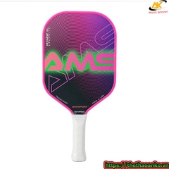 Vợt Pickleball AMA SPORT Power XL, Bề Mặt Sợi Carbon Độ Nhám Cao, Dành Cho Người Mới & Chơi Chuyên Nghiệp