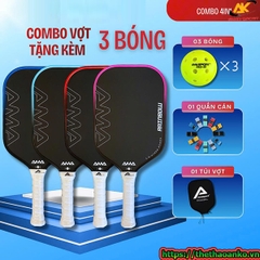 Combo vợt pickleball AMA SPORT RAINBOW 5.0 - 16mm