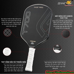 Vợt pickleball AMASPORT T700 FAST PRO - RAW
