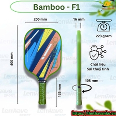 Vợt pickleball Paddale Bamboo F1 12mm chính hãng