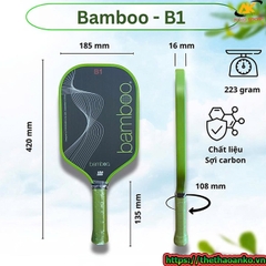 Vợt pickleball Paddale Bamboo B1 16mm chính hãng
