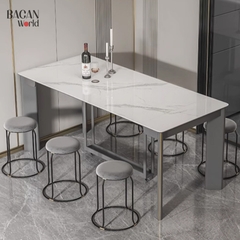 Bàn ăn xếp gấp cho gia đình có thể thu vào cỡ nhỏ, sang trọng hiện đại Bagan MRA2