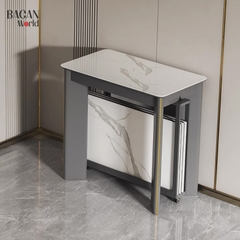 Bàn ăn xếp gấp cho gia đình có thể thu vào cỡ nhỏ, sang trọng hiện đại Bagan MRA2