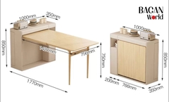 Bàn ăn gấp gọn sang trọng Sang trọng hiện đại Bagan MRB