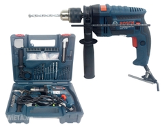 Máy khoan động lực Bosch GSB 13 RE (gồm bộ set 100 món)