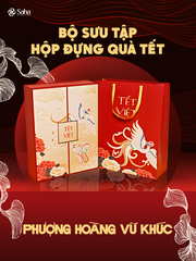 Hộp Đựng Quà Tết SAHA Kèm Túi Size 30*40*10cm