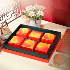 Bộ Hộp Bánh Trung Thu Đỏ Lân
