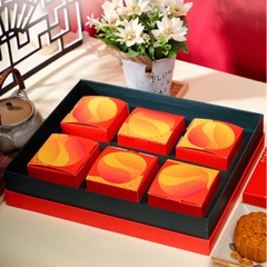 Bộ Hộp Bánh Trung Thu Đỏ Lân