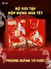 Hộp Đựng Quà Tết SAHA Kèm Túi Size 30*40*10cm