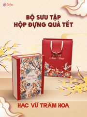 Hộp Đựng Quà Tết SAHA Kèm Túi Size 30*40*10cm