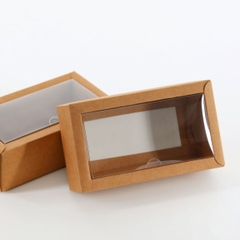 Hộp Kraft nắp PE đáy trắng