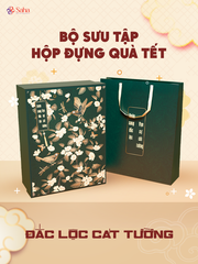 Hộp Đựng Quà Tết SAHA Kèm Túi Size 30*40*10cm