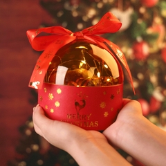 Hộp đựng quà tặng Noel - giáng sinh BOBO Ball 12x12cm có kèm túi thích hợp tặng đối tác, bạn bè, người yêu