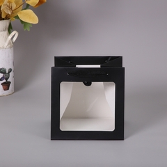 Túi giấy cửa sổ hình vuông thiết kế kiểu Carton 2D