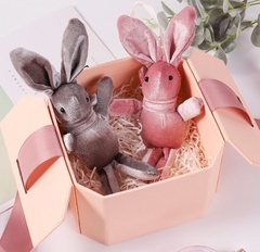 Thỏ bông SAHA mini trang trí hộp quà tặng 2 màu