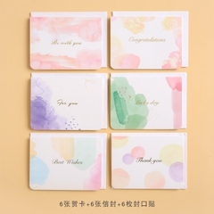 Thiệp giấy Kraft Vintage gắn hình 3D Handmade chúc mừng sinh nhật
