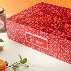 Khay Đựng Quà Tết Sang Trọng Kích Thước 36x27x10cm - Đỏ