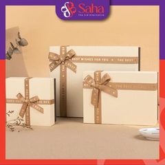 Hộp Quà Tặng Sinh Nhật Cao Cấp, Kiểu Dáng Đính Nơ Sang Trọng Size 19,5*13,5*7,5