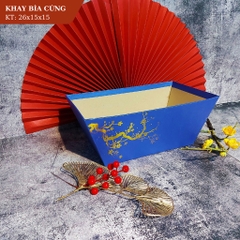 Khay Giấy Nắp Mica Đựng Trái Cây, Hoa Quả Trưng Bày, Làm Quà Tặng - HB12