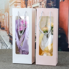 Túi giấy đựng quà có cửa sổ dạng đứng nhiều màu size 36x12,5x8,5