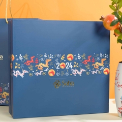 Hộp Quà Tết Kèm Túi Đựng Quà Cao Cấp Size 35x37x11cm - HQT-05
