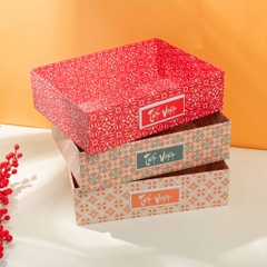 Khay Đựng Quà Tết Sang Trọng Kích Thước 36x27x10cm - Cam